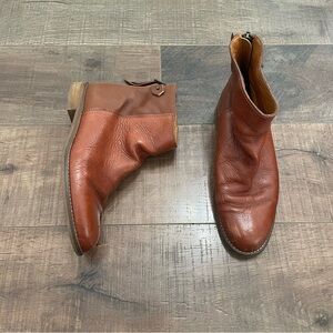 Madewell Hayes Leather Zip Up Ankle Boot 7.5